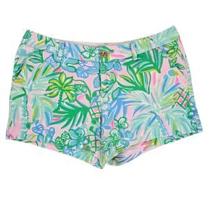 Lilly Pulitzer Shorts Womens Size 6 Callahan Stretch Pelican Pink Coconut Row